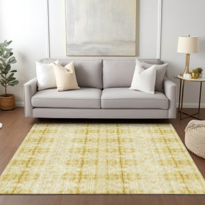 Homeroots 3' Beige Taupe & Tan Geometric Washable Area Rug – Perfect For Indoor & Outdoor Spaces, Durable Design 3' X 5' Polyester 587380