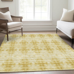 Homeroots 3' Beige Taupe & Tan Geometric Washable Area Rug – Perfect For Indoor & Outdoor Spaces, Durable Design 9' X 12' Polyester 587384
