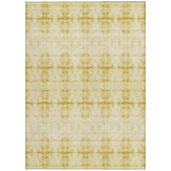 Homeroots 3' Beige Taupe & Tan Geometric Washable Area Rug – Perfect For Indoor & Outdoor Spaces, Durable Design 10' X 14' Polyester 587385