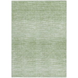 Homeroots 3' Artichoke Green Abstract Washable Area Rug - Ideal For Indoor And Outdoor Spaces, Stain Resistant 3' X 5' Polyester 587386