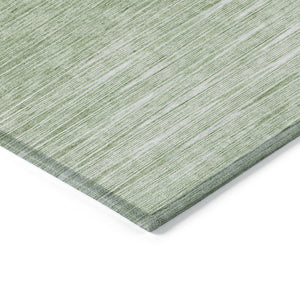 Homeroots 3' Artichoke Green Abstract Washable Area Rug - Ideal For Indoor And Outdoor Spaces, Stain Resistant 3' X 5' Polyester 587386