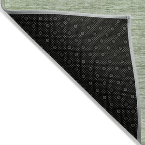 HomeRoots 5' Artichoke Green Abstract Washable Area Rug – Durable, Stylish Indoor/Outdoor Décor for Any Space 5' X 8' 587387