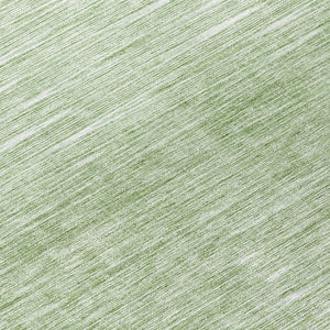 Homeroots 3' Artichoke Green Abstract Washable Area Rug - Ideal For Indoor And Outdoor Spaces, Stain Resistant 8' Round Polyester 587388