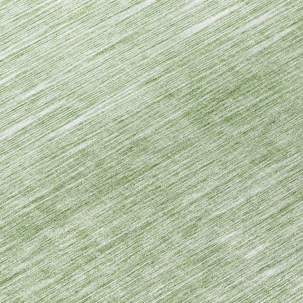 Homeroots 3' Artichoke Green Abstract Washable Area Rug - Ideal For Indoor And Outdoor Spaces, Stain Resistant 8' Round Polyester 587388