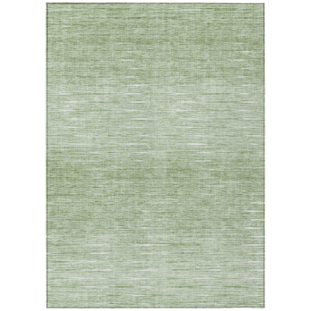HomeRoots 5' Artichoke Green Abstract Washable Area Rug – Durable, Stylish Indoor/Outdoor Décor for Any Space 10' X 14' 587391