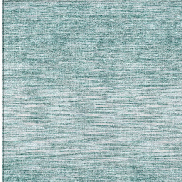 Homeroots 3' Artichoke Green Abstract Washable Area Rug - Ideal For Indoor And Outdoor Spaces, Stain Resistant 3' X 5' Polyester 587392