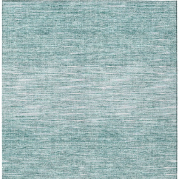 Homeroots 3' Artichoke Green Abstract Washable Area Rug - Ideal For Indoor And Outdoor Spaces, Stain Resistant 5' X 8' Polyester 587393