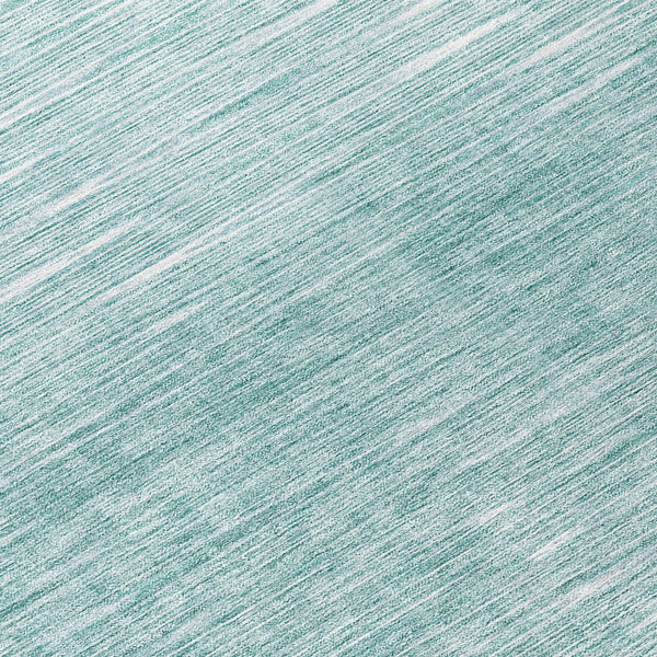 Homeroots 3' Artichoke Green Abstract Washable Area Rug - Ideal For Indoor And Outdoor Spaces, Stain Resistant 8' Round Polyester 587394