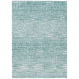 HomeRoots 9' Aqua And Ivory Abstract Area Rug - Stylish, Durable, Washable Design for Indoor & Outdoor Spaces 9' X 12' 587396