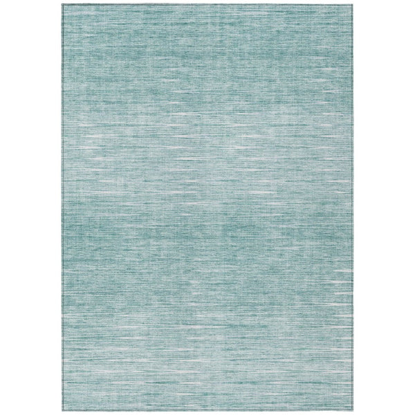 HomeRoots 9' Aqua And Ivory Abstract Area Rug - Stylish, Durable, Washable Design for Indoor & Outdoor Spaces 9' X 12' 587396