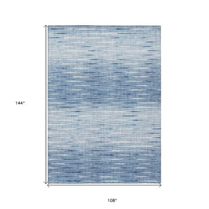 Homeroots 3' Artichoke Green Abstract Washable Area Rug - Ideal For Indoor And Outdoor Spaces, Stain Resistant 9' X 12' Polyester 587402