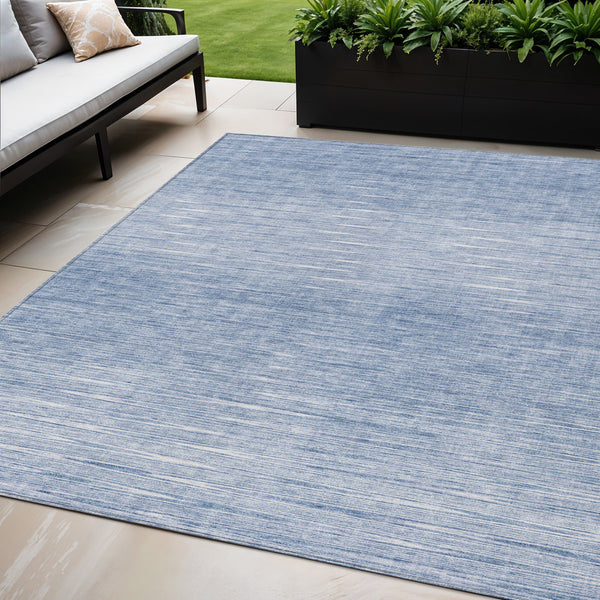 Homeroots 3' Artichoke Green Abstract Washable Area Rug - Ideal For Indoor And Outdoor Spaces, Stain Resistant 5' X 8' Polyester 587405