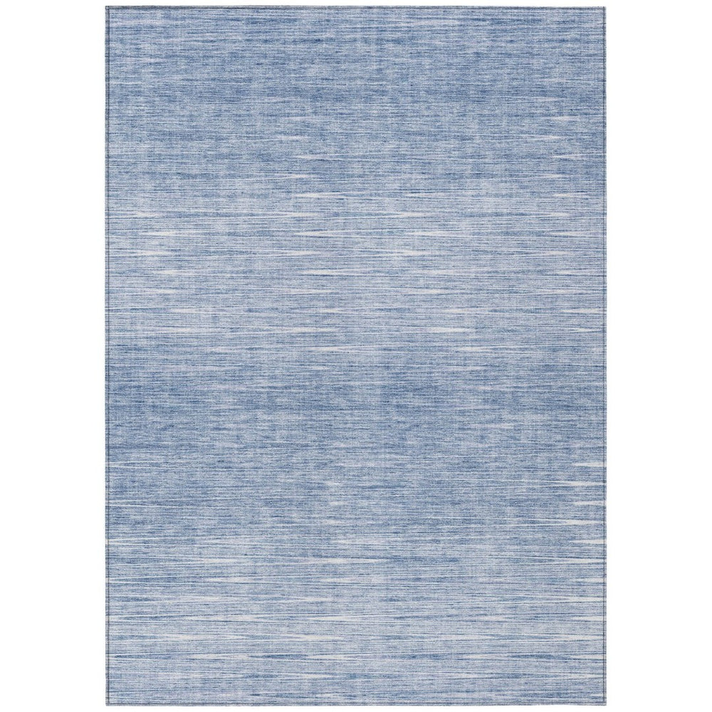 HomeRoots 9' Denim Blue Abstract Area Rug – Versatile, Durable, Washable for Indoor & Outdoor Spaces, Easy Care 9' X 12' 587408