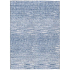 HomeRoots 9' Denim Blue Abstract Area Rug – Versatile, Durable, Washable for Indoor & Outdoor Spaces, Easy Care 9' X 12' 587408