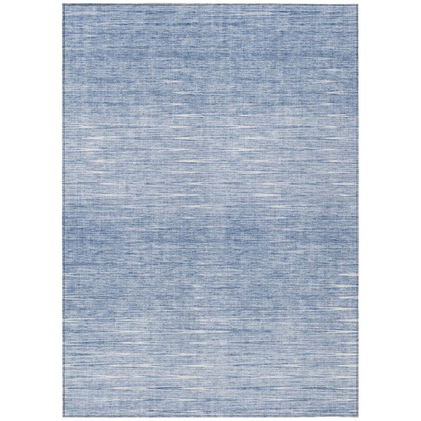 HomeRoots 9' Denim Blue Abstract Area Rug – Versatile, Durable, Washable for Indoor & Outdoor Spaces, Easy Care 9' X 12' 587408