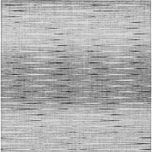 Homeroots 3' Artichoke Green Abstract Washable Area Rug - Ideal For Indoor And Outdoor Spaces, Stain Resistant 3' X 5' Polyester 587410