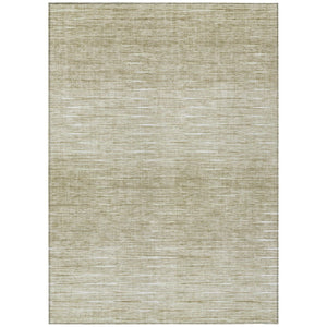 HomeRoots 5' Khaki and Beige Abstract Area Rug – Durable, Washable, Stylish for Indoor and Outdoor Use 5' X 8' 587417