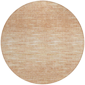 Homeroots 3' Artichoke Green Abstract Washable Area Rug - Ideal For Indoor And Outdoor Spaces, Stain Resistant 8' Round Polyester 587424