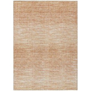 HomeRoots 5' Salmon and Ivory Abstract Area Rug - Stylish, Washable Design for Indoor and Outdoor Spaces 10' X 14' 587427