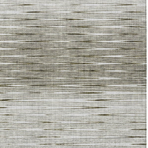 Homeroots 3' Artichoke Green Abstract Washable Area Rug - Ideal For Indoor And Outdoor Spaces, Stain Resistant 8' X 10' Polyester 587431