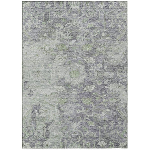 HomeRoots 9' Timeless Plum Purple and Olive Green Oriental Washable Area Rug for Indoor & Outdoor Elegance 9' X 12' 587456