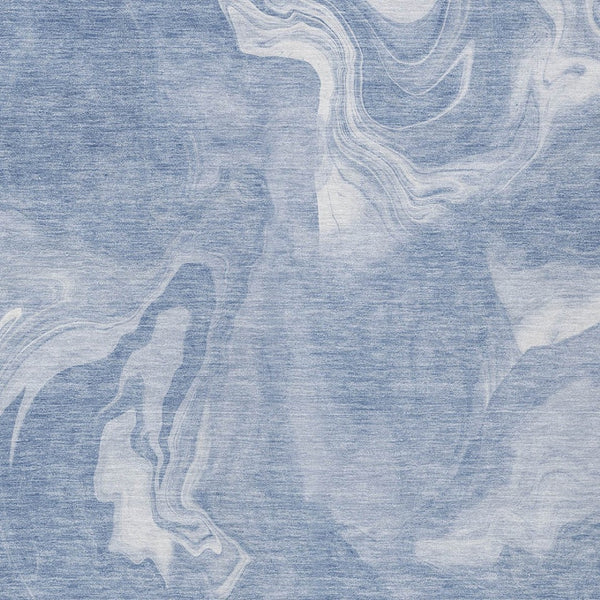 Homeroots 3' Artichoke Green Fern Abstract Area Rug - Washable Indoor/Outdoor, Durable & Stain Resistant Design 5' X 8' Polyester 587471