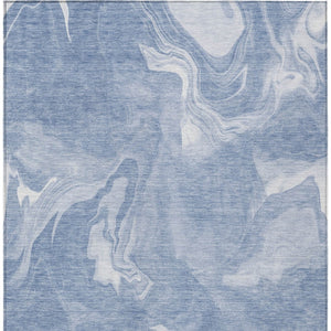 Homeroots 3' Artichoke Green Fern Abstract Area Rug - Washable Indoor/Outdoor, Durable & Stain Resistant Design 8' X 10' Polyester 587473