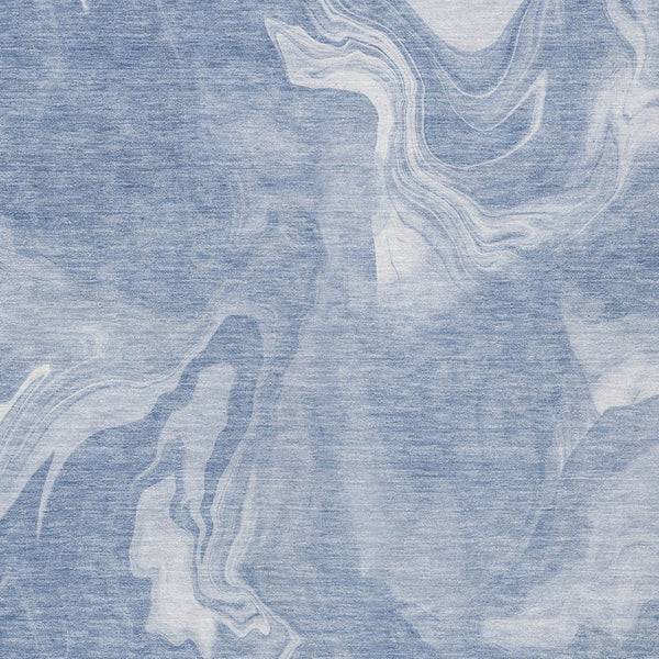 Homeroots 3' Artichoke Green Fern Abstract Area Rug - Washable Indoor/Outdoor, Durable & Stain Resistant Design 9' X 12' Polyester 587474