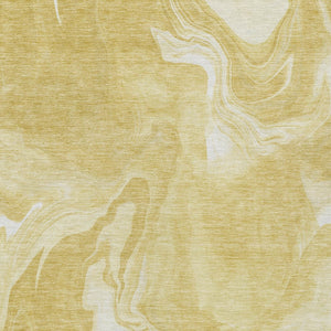 Homeroots 3' Artichoke Green Fern Abstract Area Rug - Washable Indoor/Outdoor, Durable & Stain Resistant Design 3' X 5' Polyester 587476