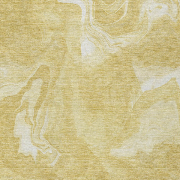 Homeroots 3' Artichoke Green Fern Abstract Area Rug - Washable Indoor/Outdoor, Durable & Stain Resistant Design 8' X 10' Polyester 587479