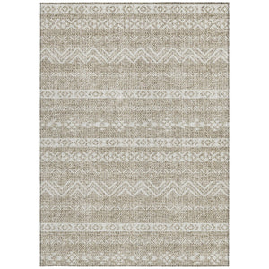 Homeroots 3' Artichoke Green Southwestern Washable Area Rug - Perfect For Indoor And Outdoor Spaces! 3' X 5' Polyester 587506