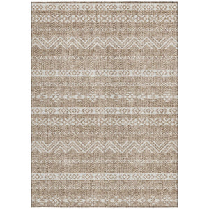 Homeroots 3' Artichoke Green Southwestern Washable Area Rug - Perfect For Indoor And Outdoor Spaces! 3' X 5' Polyester 587512