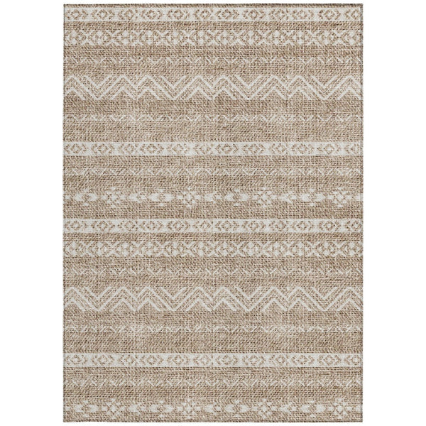 Homeroots 3' Artichoke Green Southwestern Washable Area Rug - Perfect For Indoor And Outdoor Spaces! 3' X 5' Polyester 587512