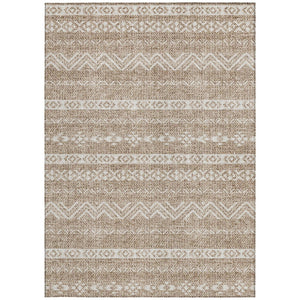 Homeroots 3' Artichoke Green Southwestern Washable Area Rug - Perfect For Indoor And Outdoor Spaces! 10' X 14' Polyester 587517