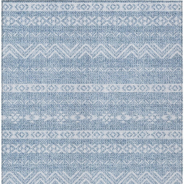 Homeroots 3' Artichoke Green Southwestern Washable Area Rug - Perfect For Indoor And Outdoor Spaces! 3' X 5' Polyester 587518