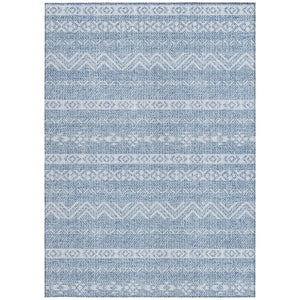 Homeroots 3' Artichoke Green Southwestern Washable Area Rug - Perfect For Indoor And Outdoor Spaces! 5' X 8' Polyester 587519