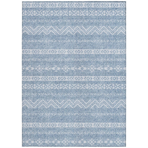 Homeroots 3' Artichoke Green Southwestern Washable Area Rug - Perfect For Indoor And Outdoor Spaces! 10' X 14' Polyester 587523