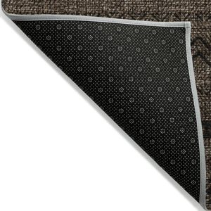 Homeroots 3' Artichoke Green Southwestern Washable Area Rug - Perfect For Indoor And Outdoor Spaces! 5' X 8' Polyester 587525