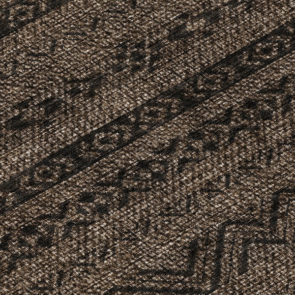 Homeroots 3' Artichoke Green Southwestern Washable Area Rug - Perfect For Indoor And Outdoor Spaces! 8' Round Polyester 587526