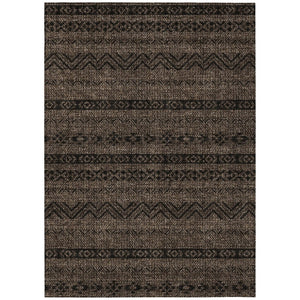 HomeRoots 9' Chocolate and Brown Southwestern Indoor Outdoor Area Rug - Durable, Washable, Stylish Décor Solution 9' X 12' 587528