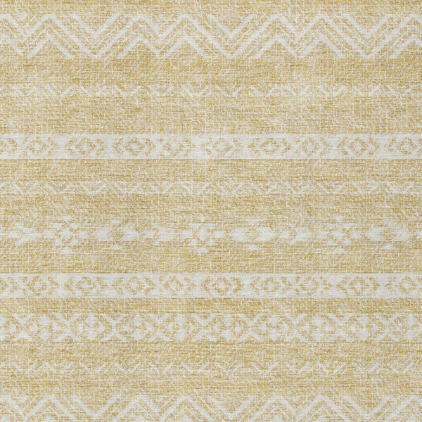 Homeroots 3' Artichoke Green Southwestern Washable Area Rug - Perfect For Indoor And Outdoor Spaces! 3' X 5' Polyester 587530