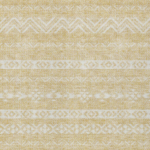 Homeroots 3' Artichoke Green Southwestern Washable Area Rug - Perfect For Indoor And Outdoor Spaces! 8' X 10' Polyester 587533