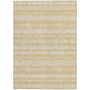 Homeroots 3' Artichoke Green Southwestern Washable Area Rug - Perfect For Indoor And Outdoor Spaces! 9' X 12' Polyester 587534