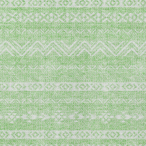 Homeroots 3' Artichoke Green Southwestern Washable Area Rug - Perfect For Indoor And Outdoor Spaces! 9' X 12' Polyester 587546