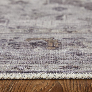 Feizy Rugs Percy Transitional Medallion Area Rug – Vintage-inspired, Durable, Machine Washable, Effortless Style Gray,Ivory Polyester,Cotton,Viscose Prc39pcfgryivyp00