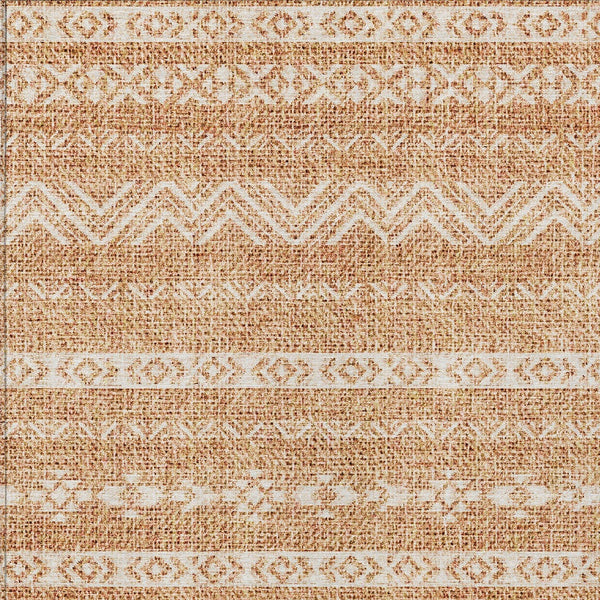 Homeroots 3' Artichoke Green Southwestern Washable Area Rug - Perfect For Indoor And Outdoor Spaces! 3' X 5' Polyester 587566