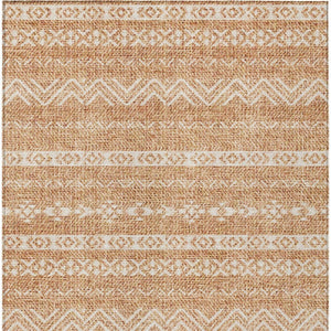 Homeroots 3' Artichoke Green Southwestern Washable Area Rug - Perfect For Indoor And Outdoor Spaces! 3' X 5' Polyester 587566