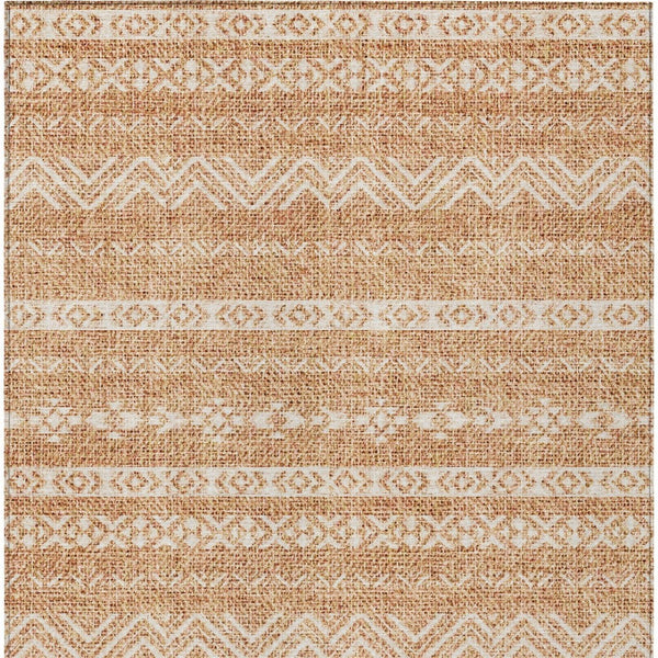 Homeroots 3' Artichoke Green Southwestern Washable Area Rug - Perfect For Indoor And Outdoor Spaces! 3' X 5' Polyester 587566
