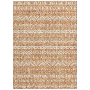 Homeroots 3' Artichoke Green Southwestern Washable Area Rug - Perfect For Indoor And Outdoor Spaces! 9' X 12' Polyester 587570