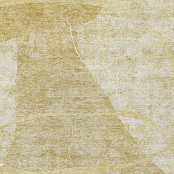 Homeroots 3' Beige Taupe And Tan Abstract Washable Area Rug - Durable, Stylish Indoor/Outdoor Decor Solution 8' X 10' Polyester 587617